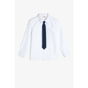 Koton Boy White Classic Collar Shirt