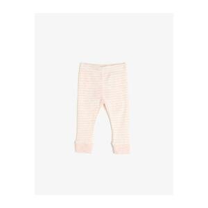 Koton Baby Girl Pink Striped Normal Waist Leggings