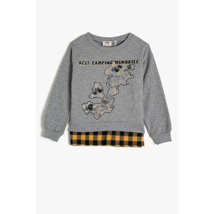 Koton Respect Life - Legislative Respect - Printed Crew Neck Plaid Sweatshirt