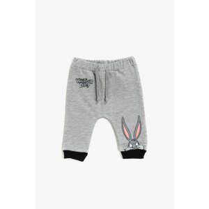 Koton Baby Boy Gray Buggs Bunny Printed Sweatpants