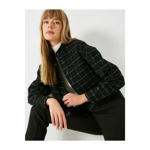 Koton Jacket - Black - Regular fit