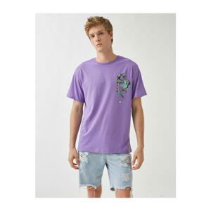 Koton T-Shirt - Purple - Regular