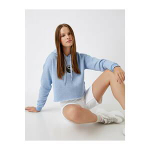 Koton Sweatshirt - Blue - Relaxed fit