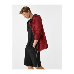 Koton Sweatshirt - Burgundy - Regular fit