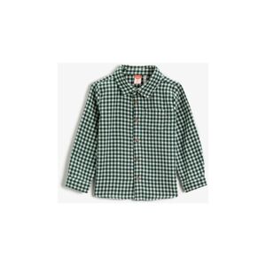 Koton Boy Green Plaid Shirt