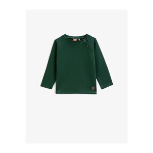 Koton Button Detailed Sweatshirt Cotton