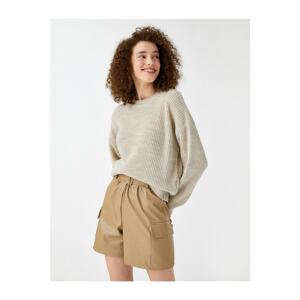 Koton Sweater - Beige - Relaxed fit