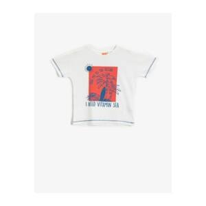 Koton Baby Boy Printed T-Shirt Crew Neck Short Sleeve Cotton