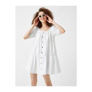 Koton Button Detailed Dress