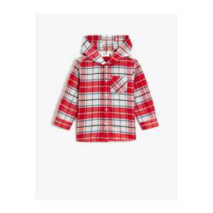 Koton Lumberjack Shirt Hooded Check