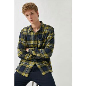 Koton Men's Green Plaid Lumberjack Shirt