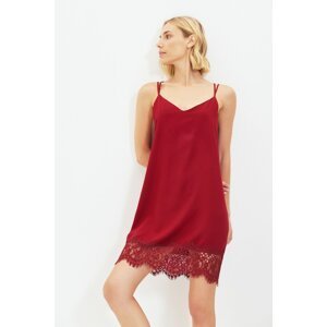 Trendyol Tile Lace Detailed Woven Nightgown