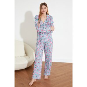 Trendyol Floral Woven Pajamas Set