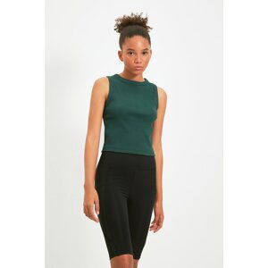 Trendyol Green Crop Sports Singlet