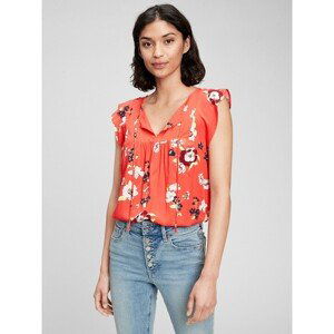 GAP top v-neck cap sleeve top