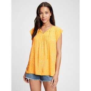 GAP Top v-neck cap sleeve top