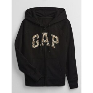 GAP Hoodie Leopard Logo - Women's