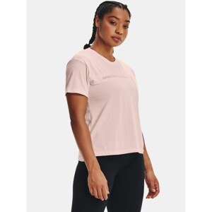 Under Armour T-shirt ive Pocket Mesh Graphic SS-PNK - Women's