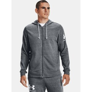 Under Armour Sweatshirt RIVAL TERRY FZ HD-GRY - Men's