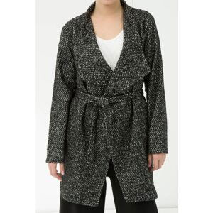 Koton Women's Plus Size Black Jacket