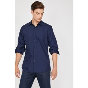 Koton Men's Navy Blue Shirt