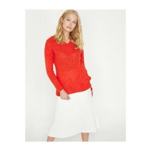 Koton Sweater - Red - Oversize