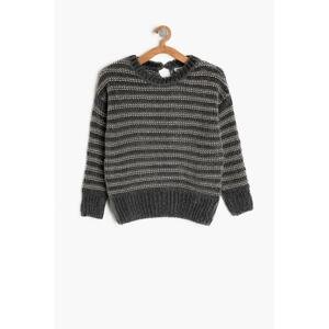 Koton Girl Gray Girl Patterned Sweater