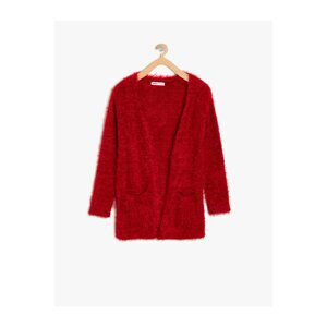 Koton Girl Red Cardigan