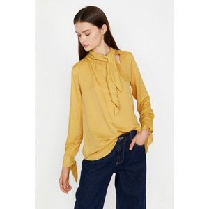 Koton Women's Yellow Sleeve Detailed Tunic