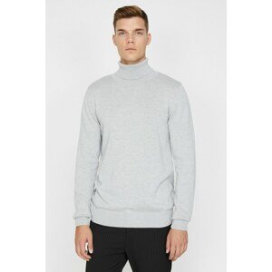 Koton Men's High Collar Basic Sweater