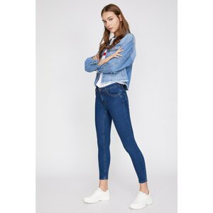 Koton Women's Blue Push Up Kate Jeans Pants