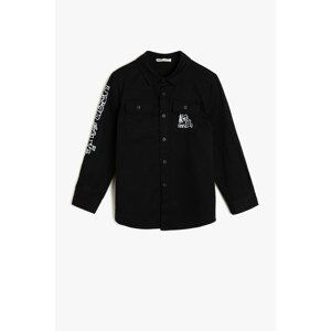 Koton Black Kids Printed Shirt