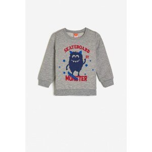 Koton Gray Baby Boy Sweatshirt