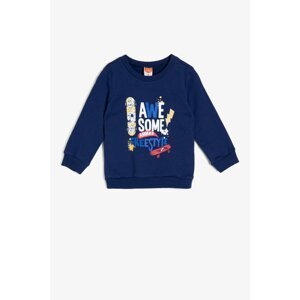 Koton Navy Blue Baby Sweatshirt
