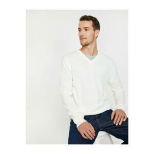 Koton Men's V-Neck Sweater