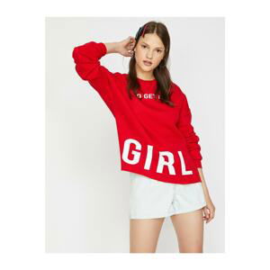 Koton Letter Printed Sweatshirt