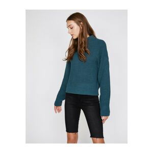 Koton Women's Green Knitted Sweater