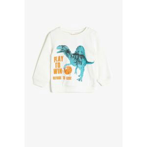 Koton Unisex Baby Ecru Sweatshirt