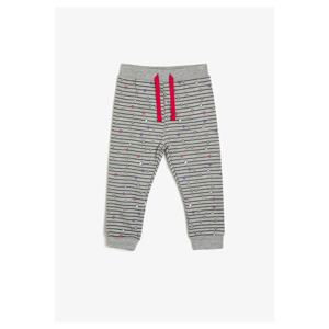 Koton Gray Baby Girl Printed Sweatpants