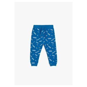 Koton Boy's Blue Printed Printed Sweatpants