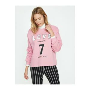 Koton Letter Printed Sweatshirt