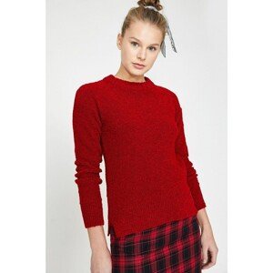 Koton Women's Red Crew Neck Sweater
