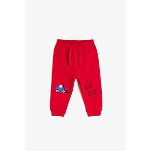 Koton Red Baby Boy Printed Sweatpants