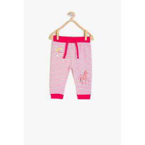 Koton Red Baby Girl Printed Sweatpants