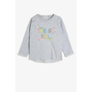 Koton Gray Girls' Sweatshirt