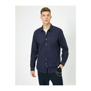 Koton Shirt - Navy blue - Regular