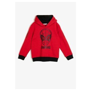 Koton Red Kids Spiderman Licensed Printed Sweatshirt