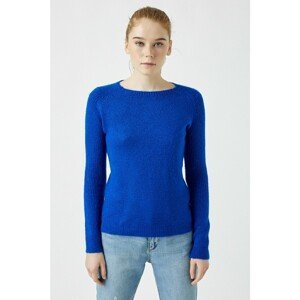Koton Women's Crew Neck Blue Knitwear Sweater