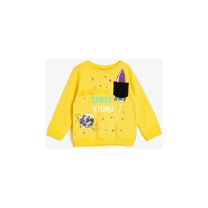 Koton Yellow Baby Printed Sweatshirt