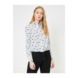 Koton Women's White Printed Shirt